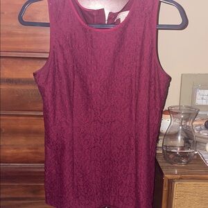 Banana Republic Burgundy Lace Shell Camisole